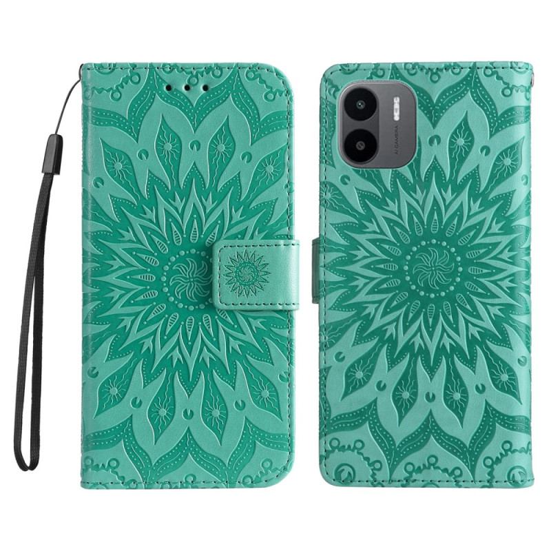 Capa Flip Para Xiaomi Redmi A1 De Cordão Tanga Sol
