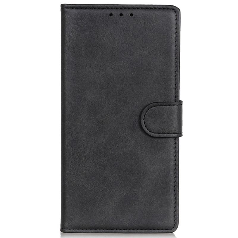 Capa Flip Para Xiaomi Redmi A1 Efeito De Couro Retrô Fosco