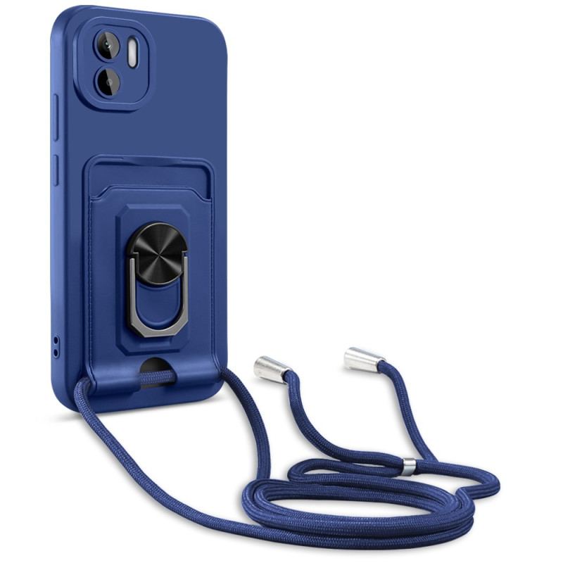 Capa Para Xiaomi Redmi A1 De celular Cordão Com Porta-cartões E Anel De Suporte