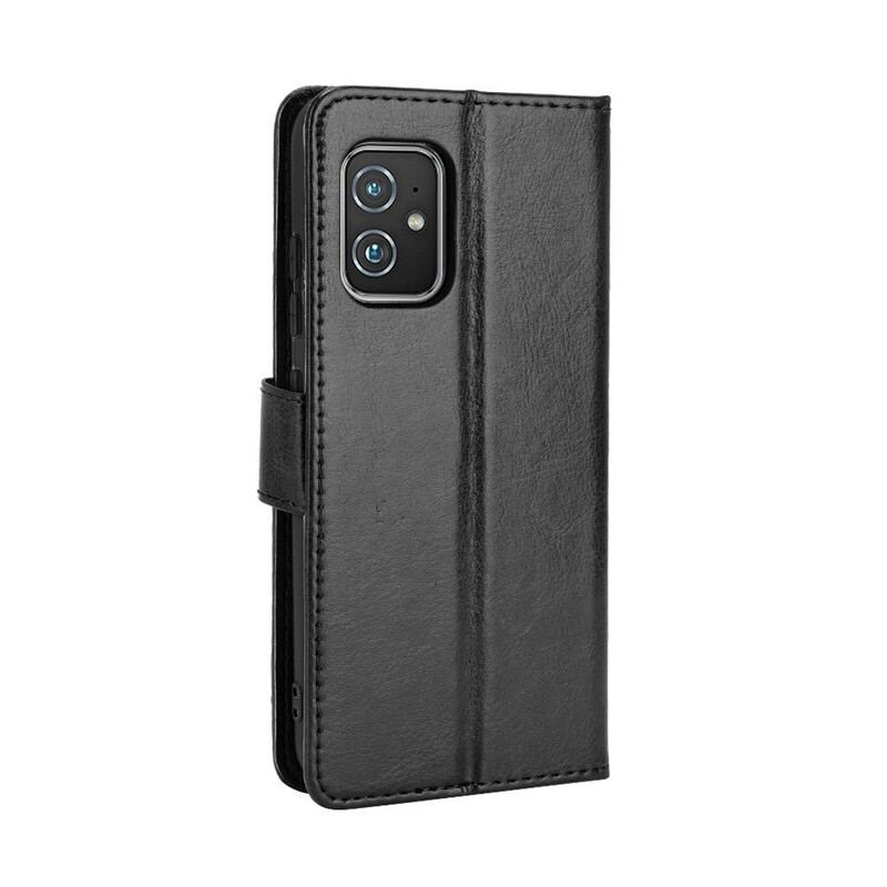 Capa De Couro Para Asus Zenfone 8 Couro Falso Chamativo