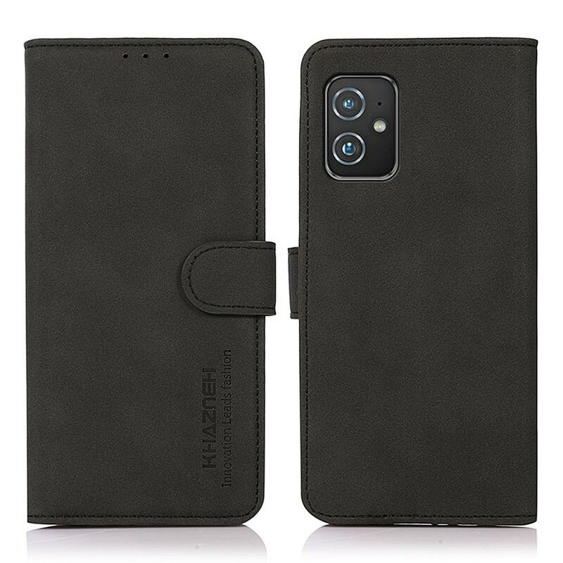 Capa De Couro Para Asus Zenfone 8 Khazneh Moda Efeito Couro