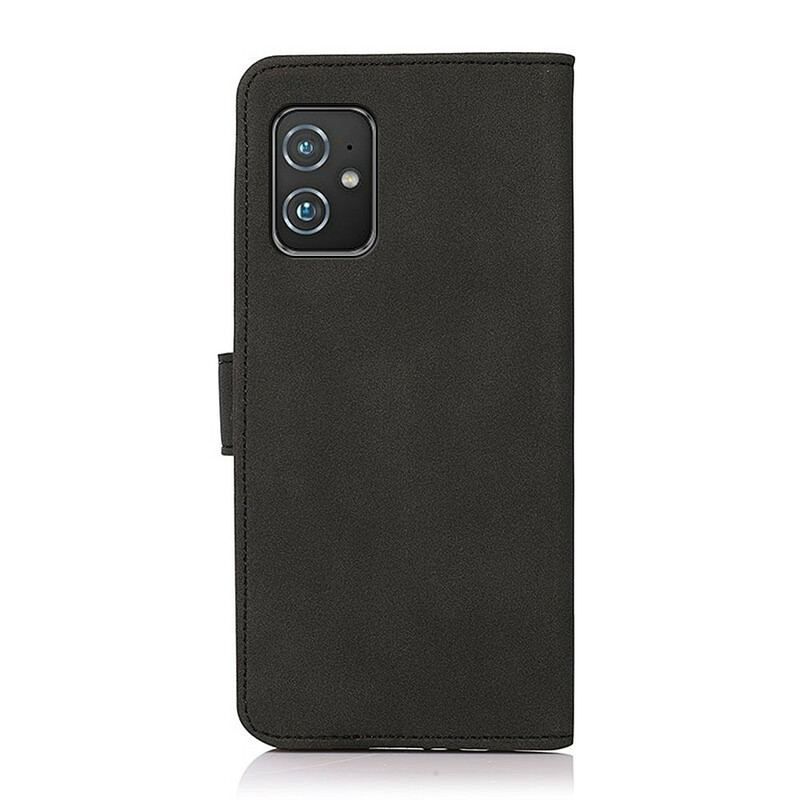 Capa De Couro Para Asus Zenfone 8 Khazneh Moda Efeito Couro