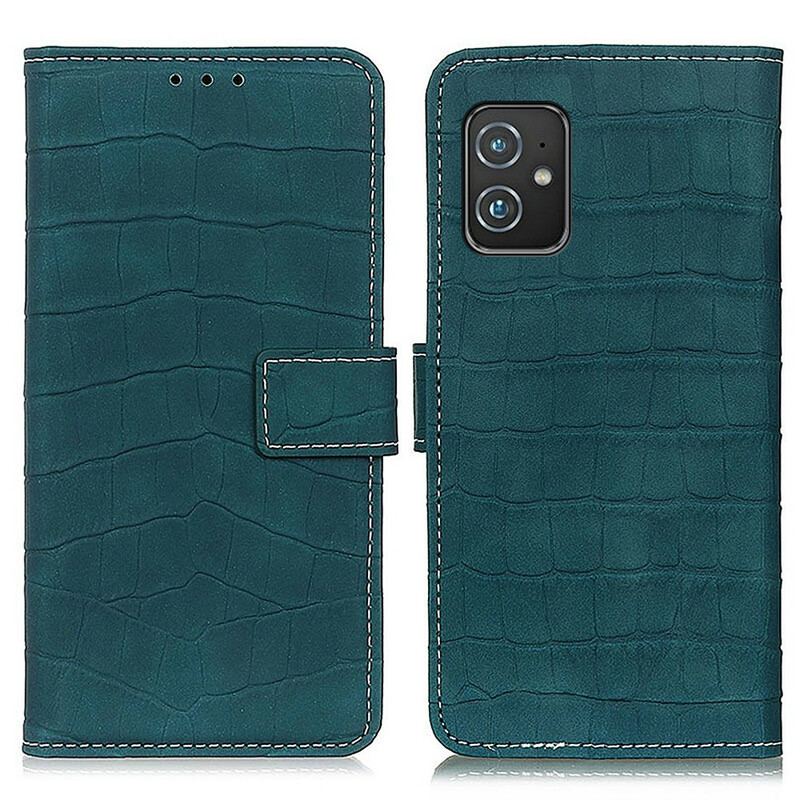 Capa Flip Para Asus Zenfone 8 Poder Do Crocodilo