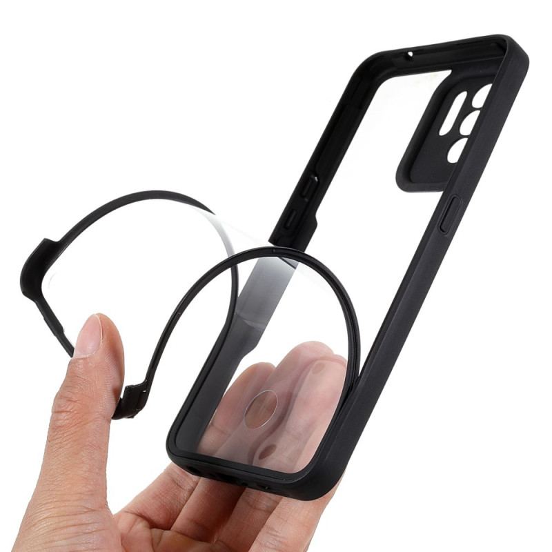 Capa De Celular Para Oppo A94 5G Bordas Coloridas Transparentes Híbridas