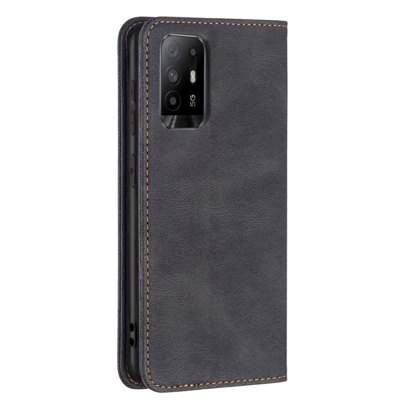 Capa De Celular Para Oppo A94 5G Flip Couro Sintético