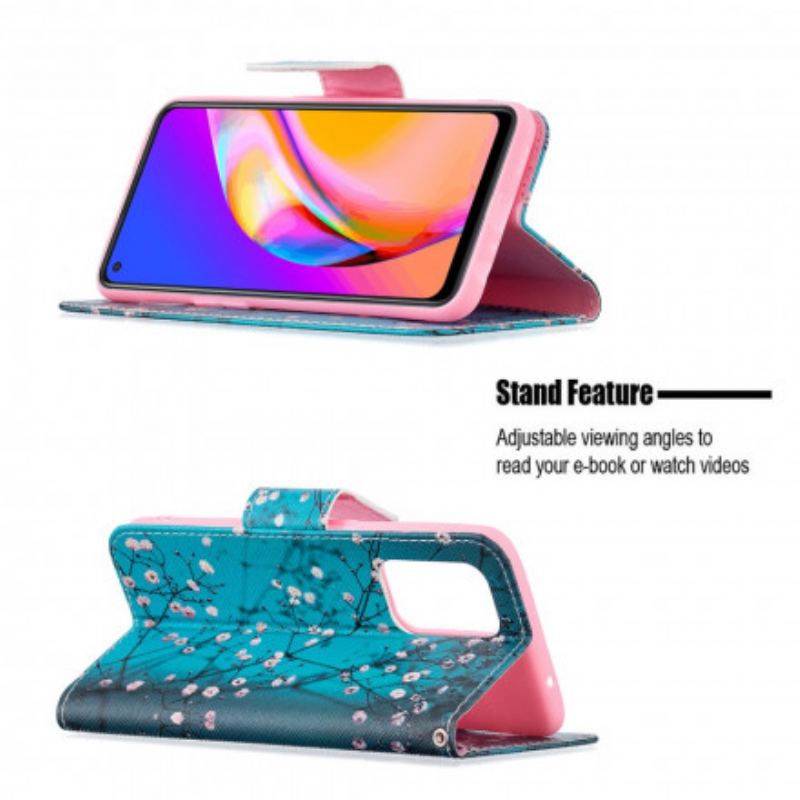 Capa De Celular Para Oppo A94 5G Flip Ramos Floridos