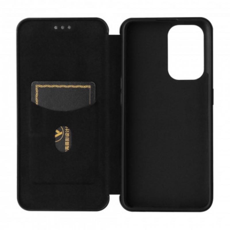 Capa De Celular Para Oppo A94 5G Flip Silicone De Carbono Colorido