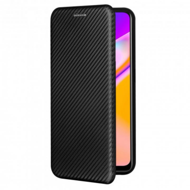 Capa De Celular Para Oppo A94 5G Flip Silicone De Carbono Colorido