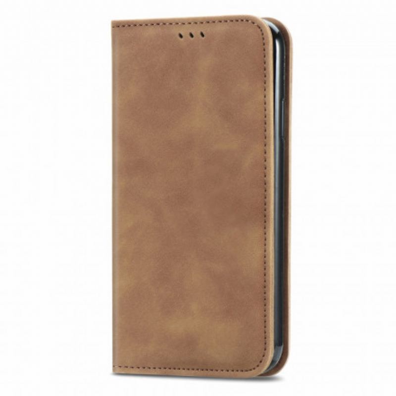 Capa De Celular Para Oppo A94 5G Flip Toque De Pele