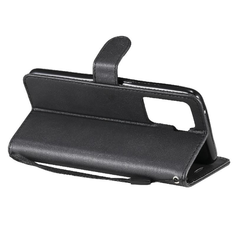 Capa De Couro Para Oppo A94 5G Couro Sintético Com Alça