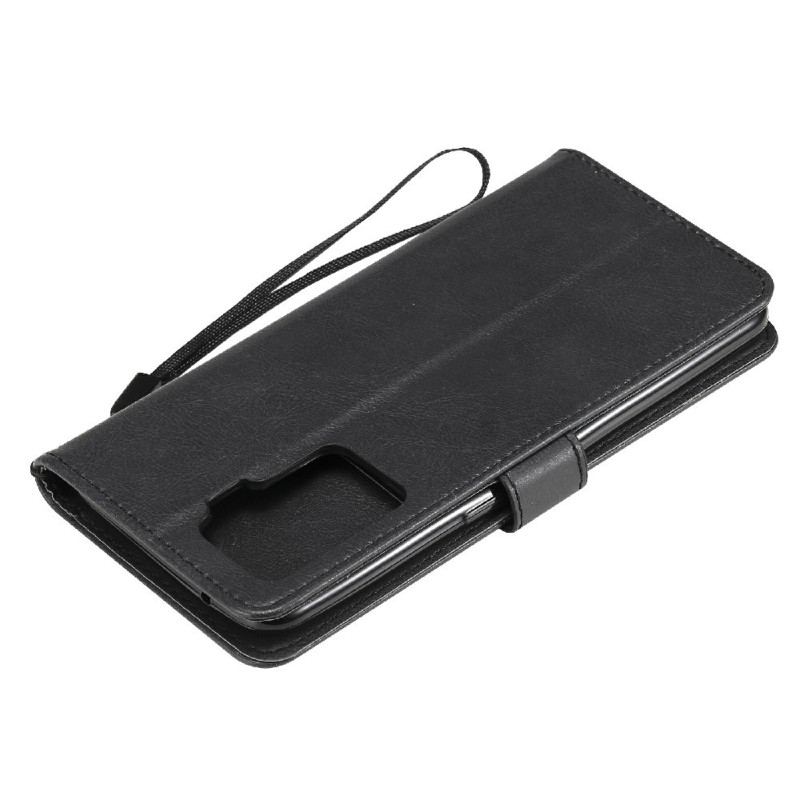 Capa De Couro Para Oppo A94 5G Couro Sintético Com Alça