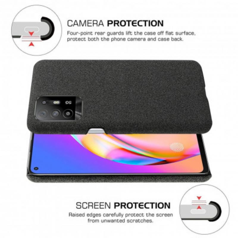 Capa Para Oppo A94 5G Tecido Chique Ksq