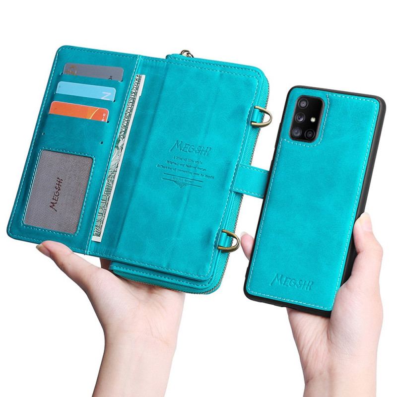 Capa Flip Para Samsung Galaxy A71 5G Megshi Destacável