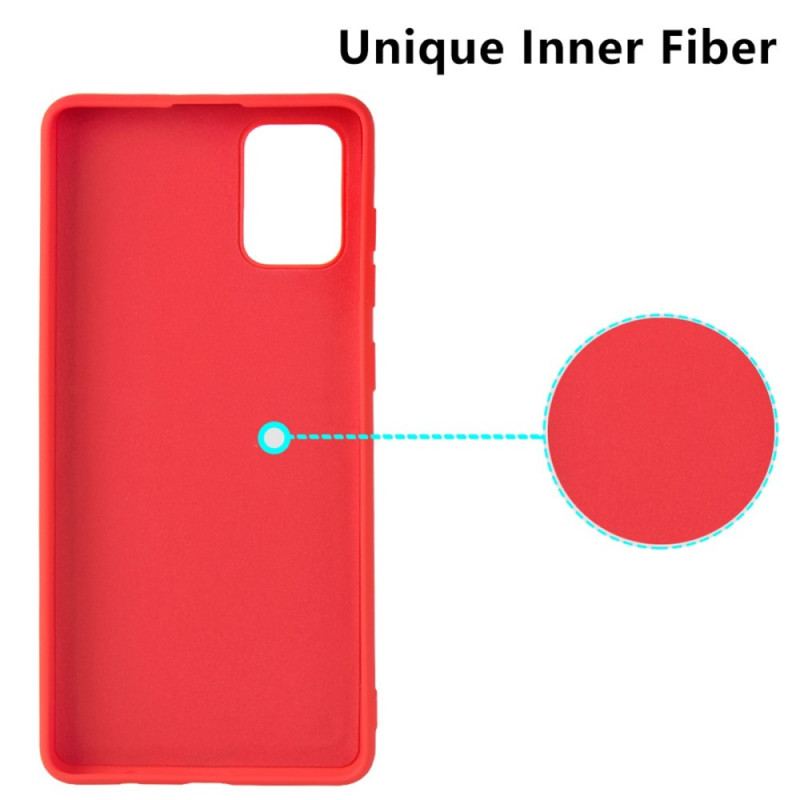 Capa Para Samsung Galaxy A71 5G Titular De Cartão De Silicone Líquido