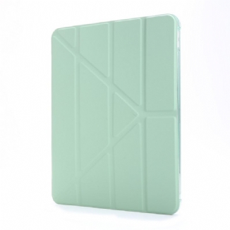 Capa De Celular Para iPad Pro 12.9" (2022) Capa Dobrável Efeito Couro