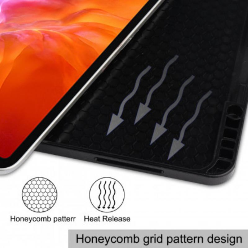 Capa De Celular Para iPad Pro 12.9" (2022) Suporte Para Caneta Torre Eiffel