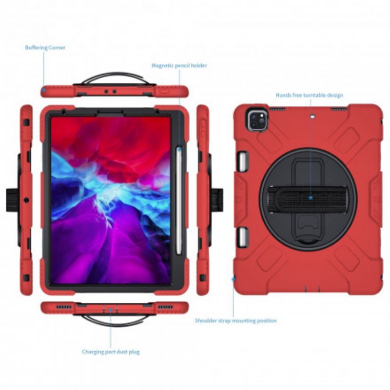 Capa Para iPad Pro 12.9" (2022) Correia De Suporte