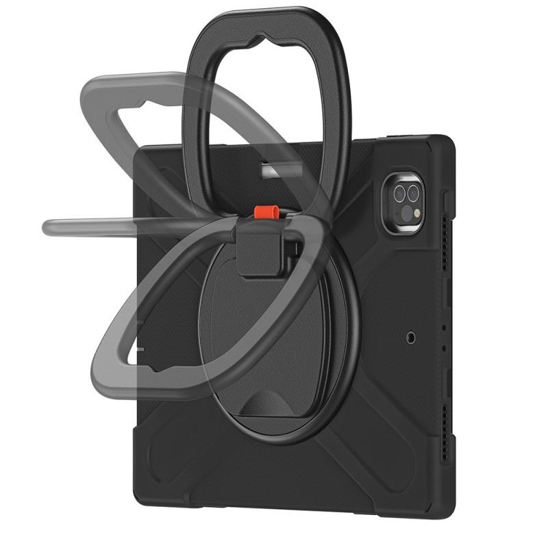 Capa Para iPad Pro 12.9" (2022) Suporte De Anel Giratório Ultra Resistente