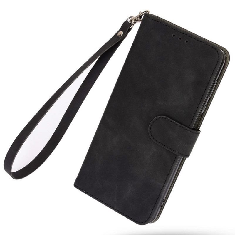 Capa Em Pele Para Vivo X90 Pro De Cordão Simples Com Alça