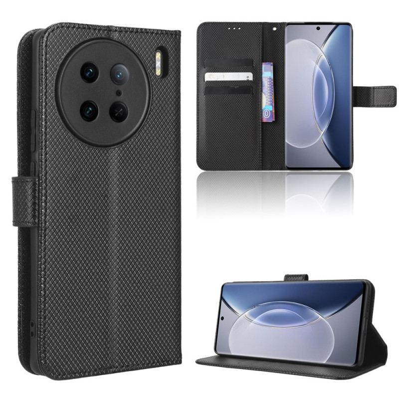Capa Flip Para Vivo X90 Pro De Cordão Seleção De Correia