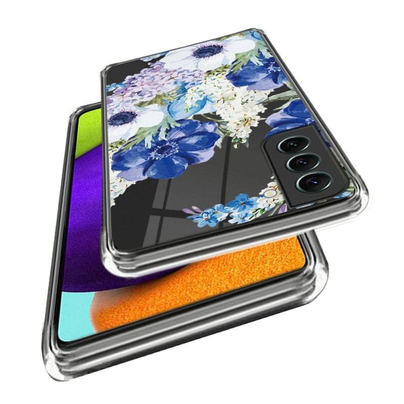 Capa De Celular Para Samsung Galaxy S23 Plus 5G Flores Sem Costura