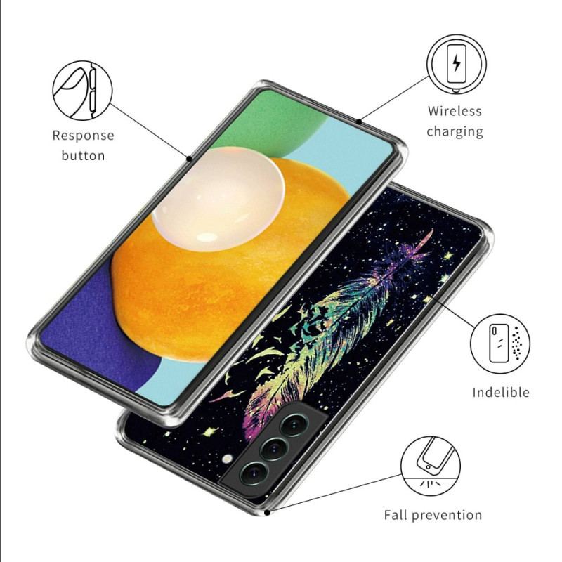 Capa De Celular Para Samsung Galaxy S23 Plus 5G Pena Transparente