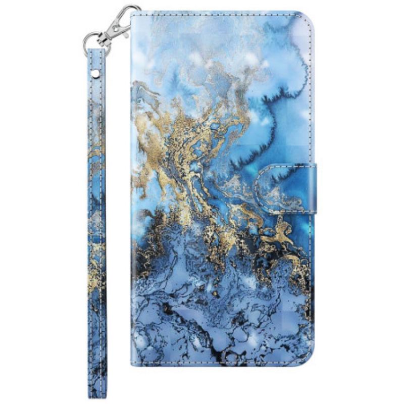 Capa Flip Para Samsung Galaxy S23 Plus 5G De Cordão Strap Art
