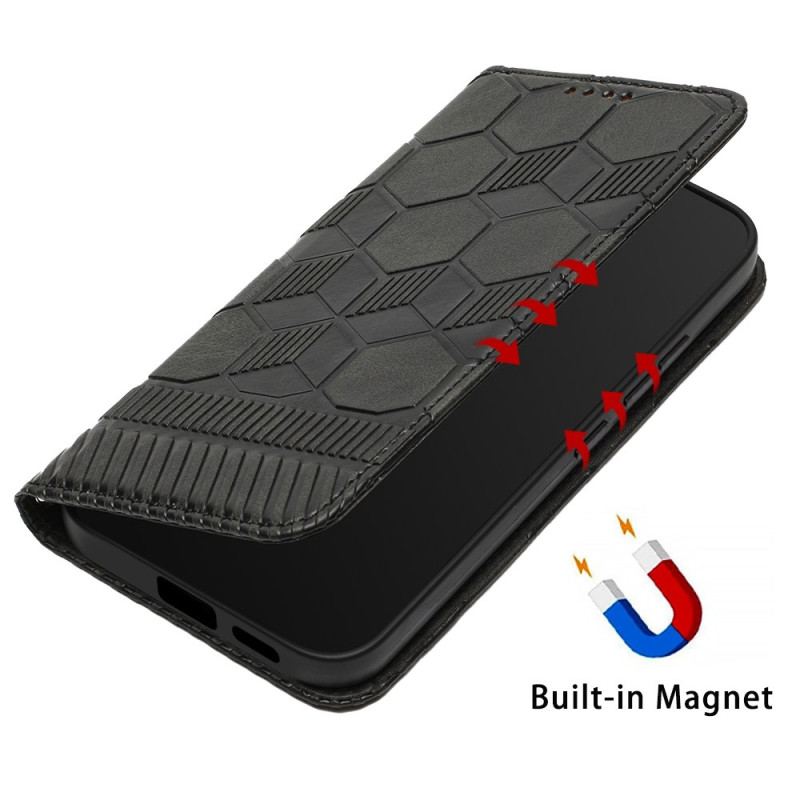 Capa Folio Para Samsung Galaxy S23 Plus 5G De Cordão Strappy Estilo Futebol