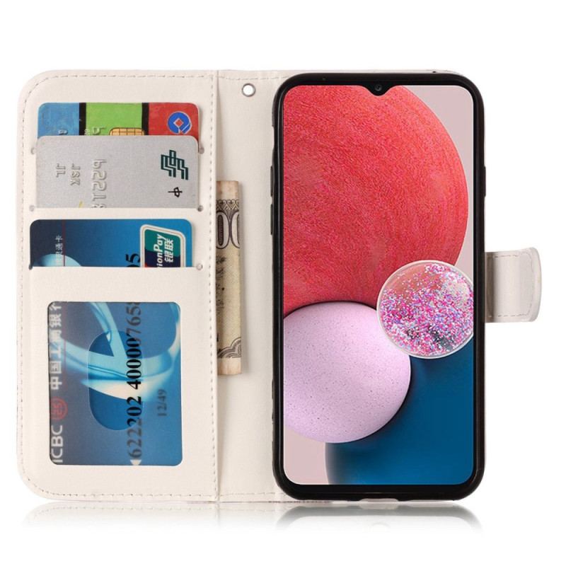 Capa Folio Para Samsung Galaxy S23 Plus 5G O Tigre Com Cordão