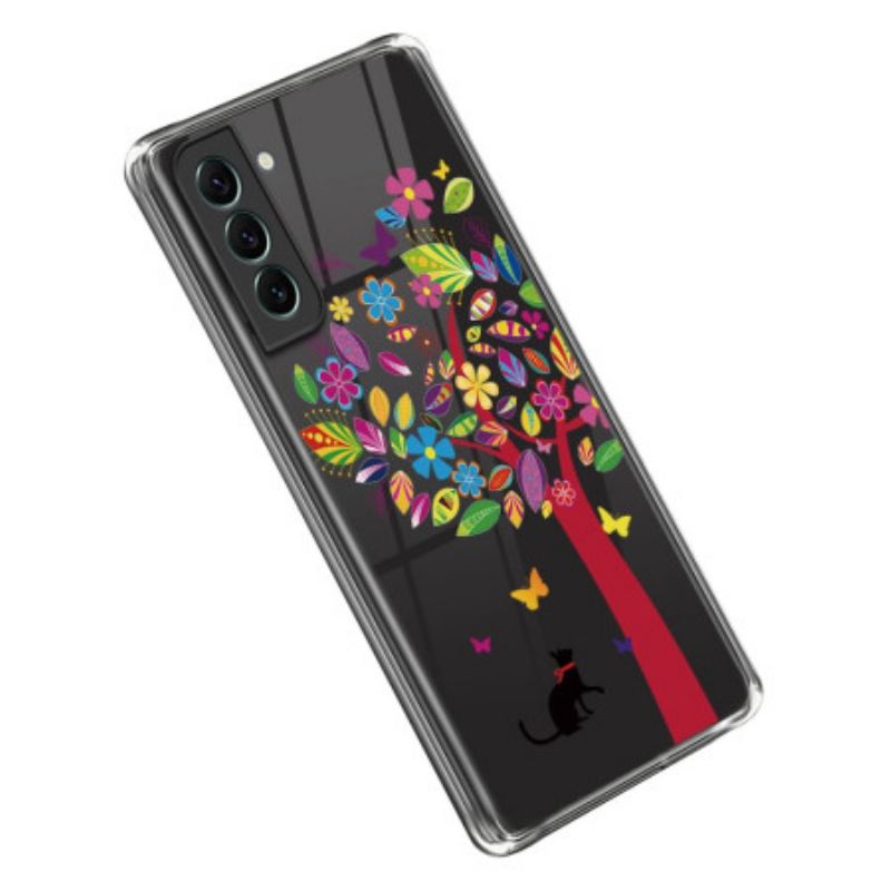 Capa Para Samsung Galaxy S23 Plus 5G Árvore E Gato