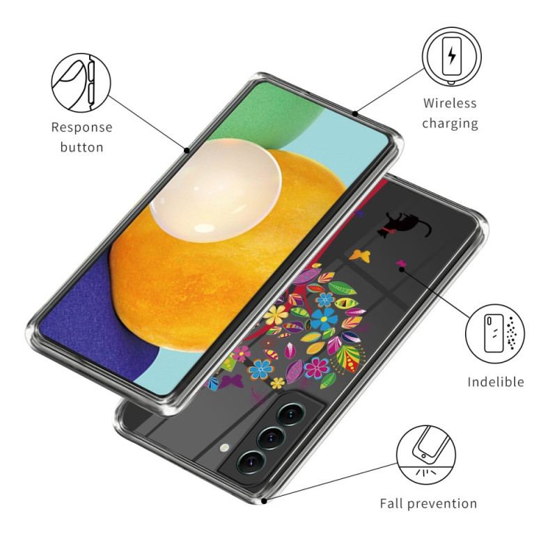 Capa Para Samsung Galaxy S23 Plus 5G Árvore E Gato