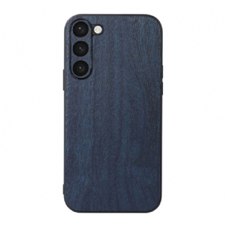 Capa Para Samsung Galaxy S23 Plus 5G Estilo Couro Efeito Madeira