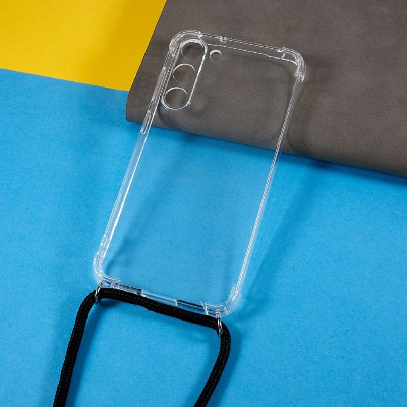 Capa Para Samsung Galaxy S23 Plus 5G Transparente Com Cordão