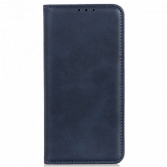 Capa De Celular Para Motorola Edge 20 Pro Flip Design De Couro Dividido