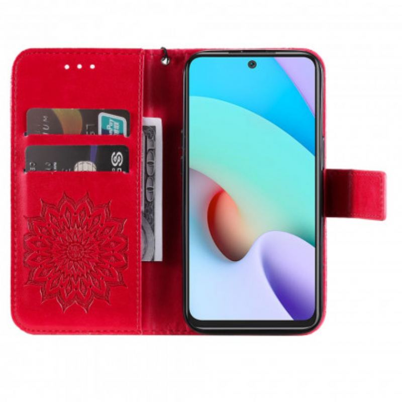 Capa De Couro Para Motorola Edge 20 Pro Flor Do Sol