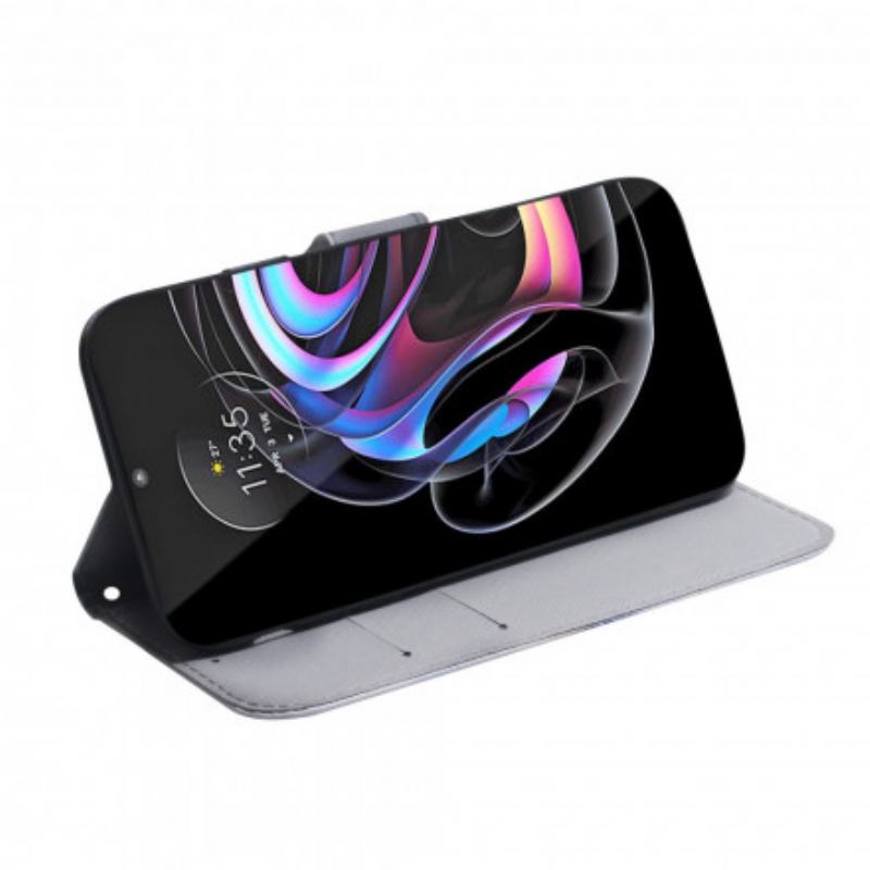 Capa Flip Para Motorola Edge 20 Pro Cachorro Pug