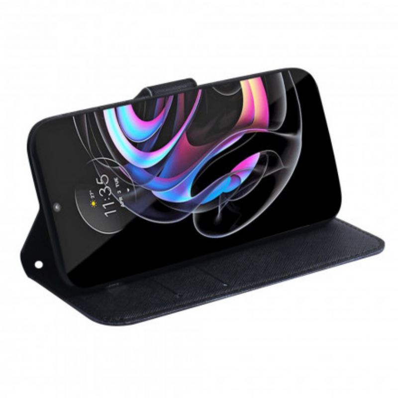 Capa Flip Para Motorola Edge 20 Pro Cara De Panda