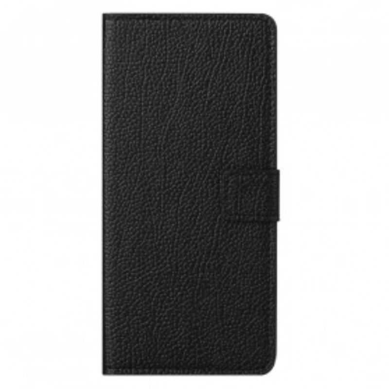 Capa Flip Para Motorola Edge 20 Pro Efeito De Couro Granulado De Lichia