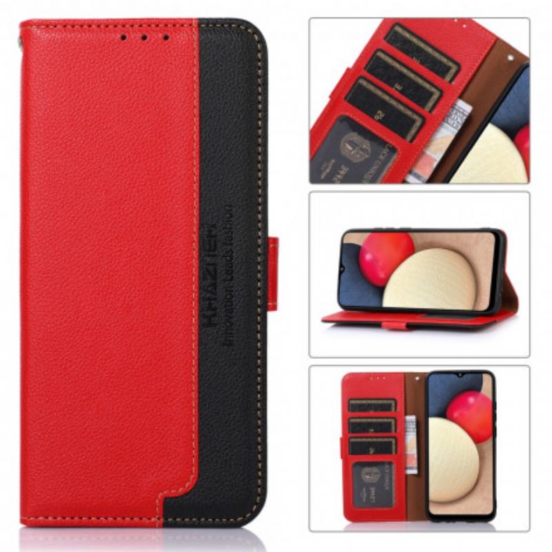 Capa Flip Para Motorola Edge 20 Pro Estilo Lichia Rfid Khazneh
