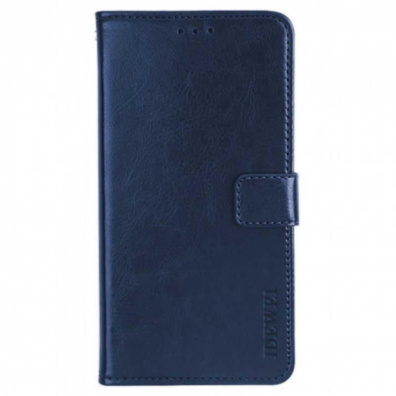 Capa Flip Para Motorola Edge 20 Pro Imitação De Couro Idewei