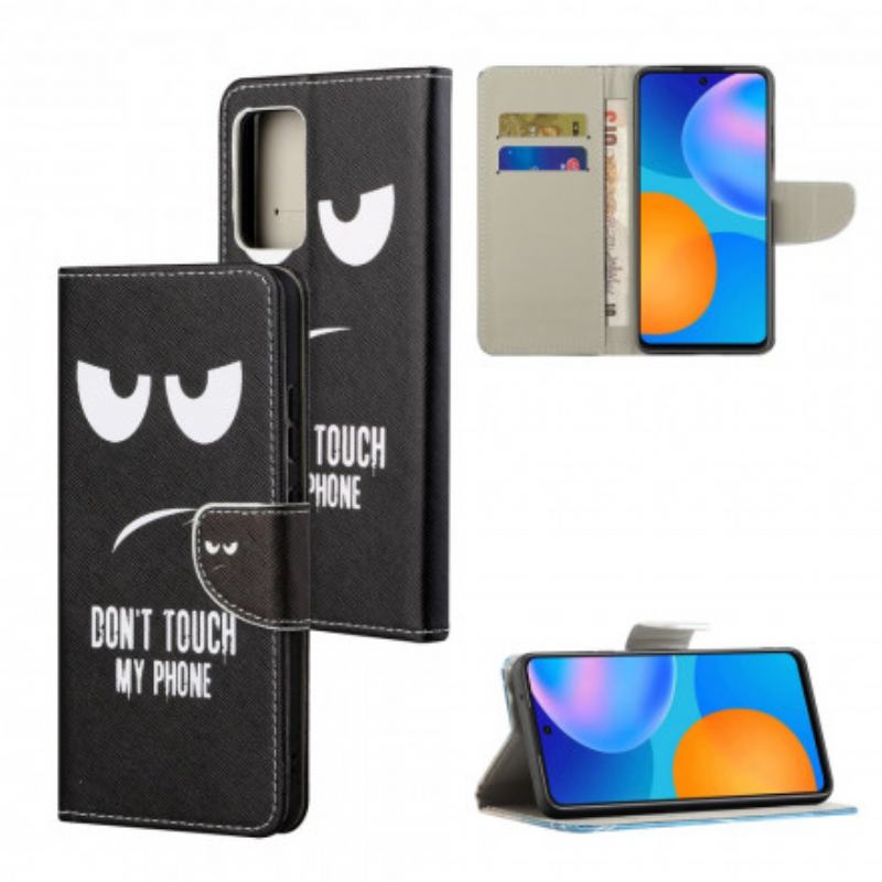 Capa Flip Para Motorola Edge 20 Pro Não Toque No Meu Telefone