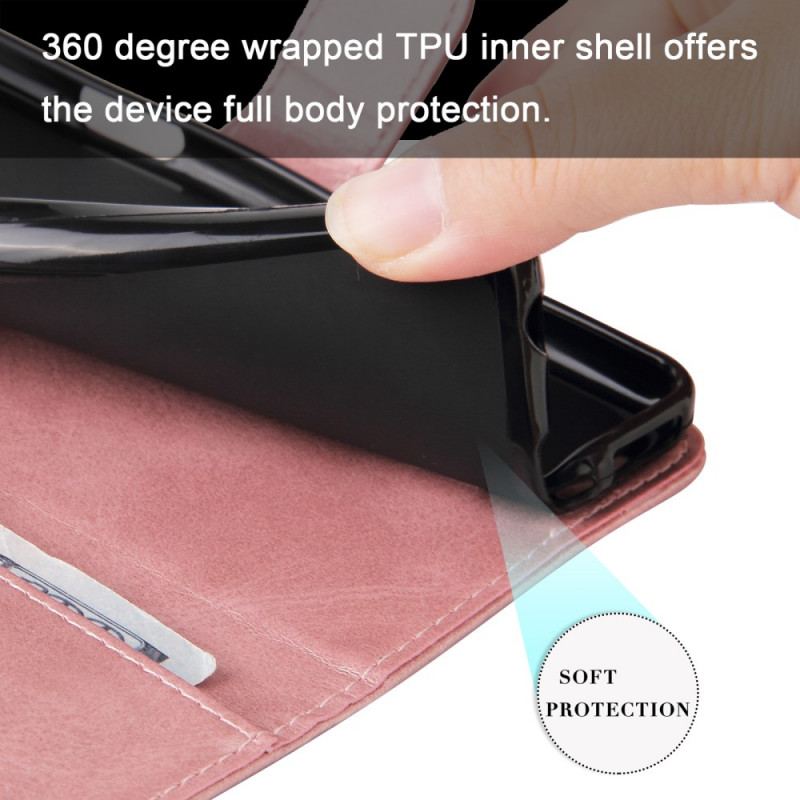 Capa Flip Para Motorola Edge 20 Pro Porta-moedas Vintage
