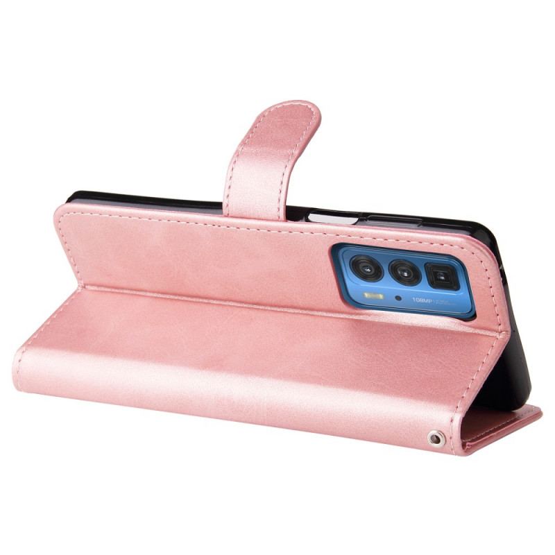 Capa Flip Para Motorola Edge 20 Pro Porta-moedas Vintage
