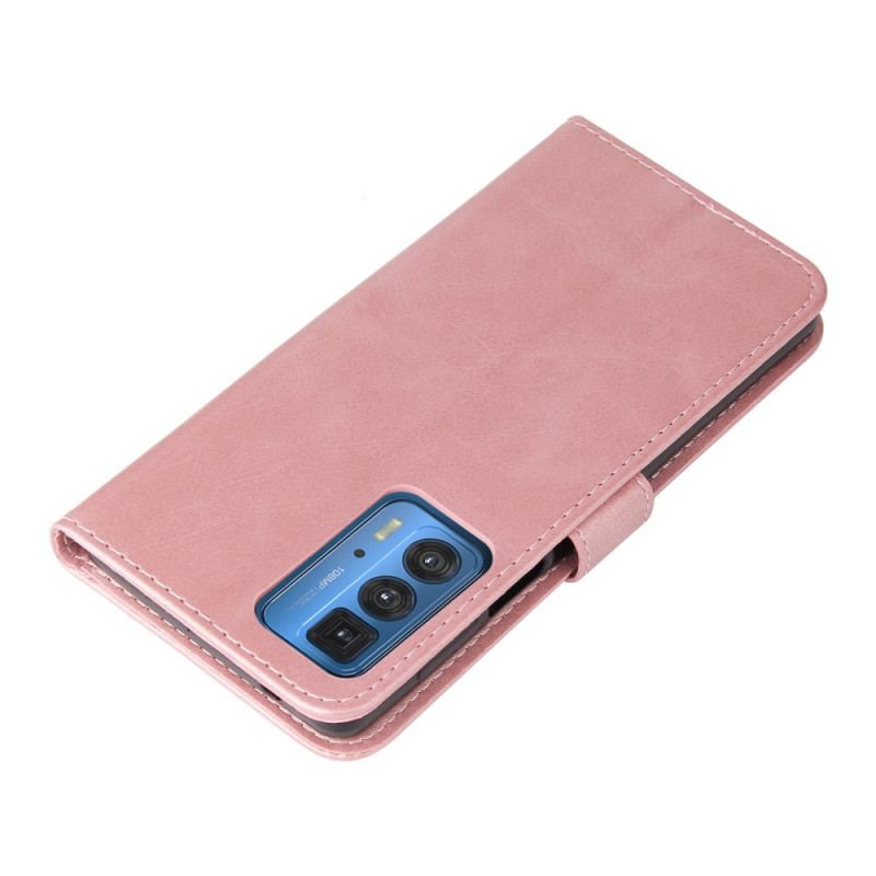 Capa Flip Para Motorola Edge 20 Pro Porta-moedas Vintage