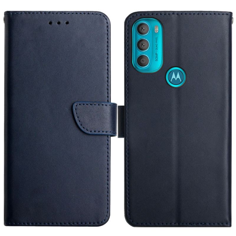 Capa Flip Para Moto G71 5G Couro Napa Genuíno