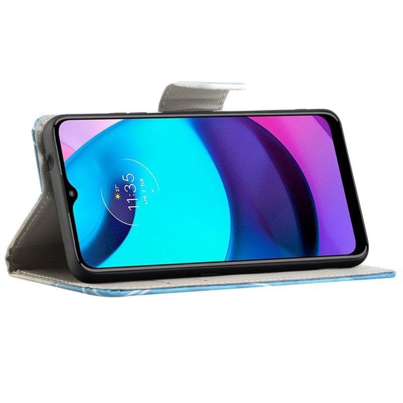 Capa Folio Para Moto G71 5G Torre Eiffel Retrô