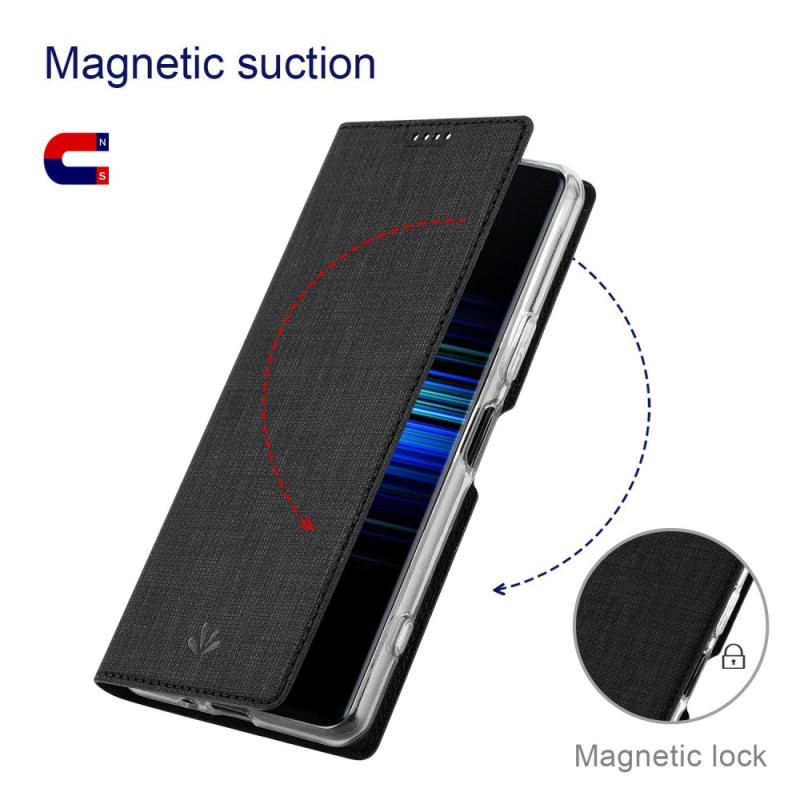 Capa De Celular Para Sony Xperia 5 IV Flip Série Vili Dmx Texturizada