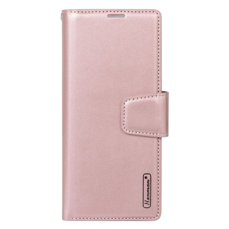 Capa De Couro Para Sony Xperia 5 IV Efeito Couro Hanman