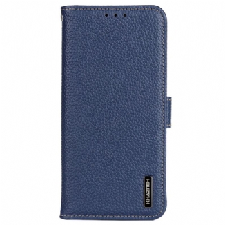Capa De Couro Para Sony Xperia 5 IV Khazneh Lichia Couro