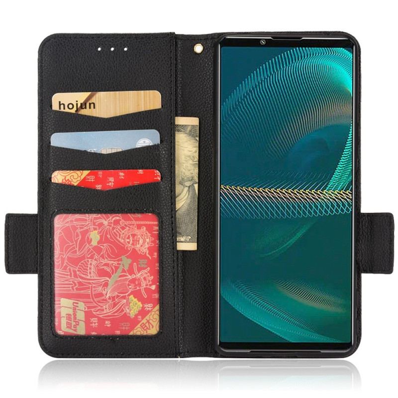 Capa De Couro Para Sony Xperia 5 IV Ultrafino